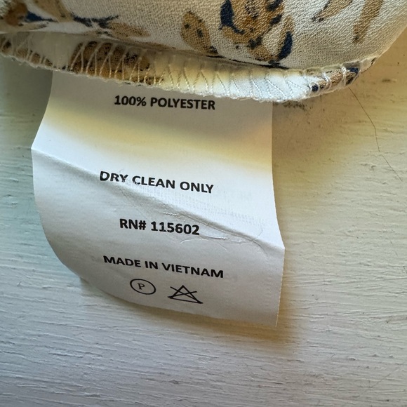 Lush Women's Large Floral Sleeveless V-Neck Top White and Brown‎ NWT - Picture 11 of 11